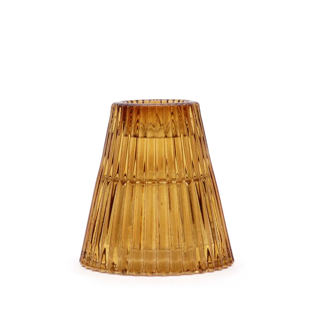 Ancient Wisdom Flip Amber Dinner Candle / Tealight Holder - Antique Amber Home & Garden > Decor > Home Fragrance Accessories > Candle Holders > Glass Candle Holders > Orange Candle Holders emmy-jane-boutique.myshopify.com