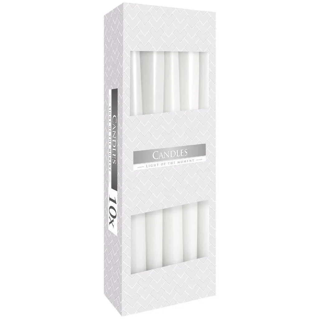 Ancient Wisdom Non Drip Taper Candle - White - Box of 10 Home & Garden > Decor > Home Fragrances > Candles > Pack Of 10 Taper Candles > Non Drip Candles emmy-jane-boutique.myshopify.com