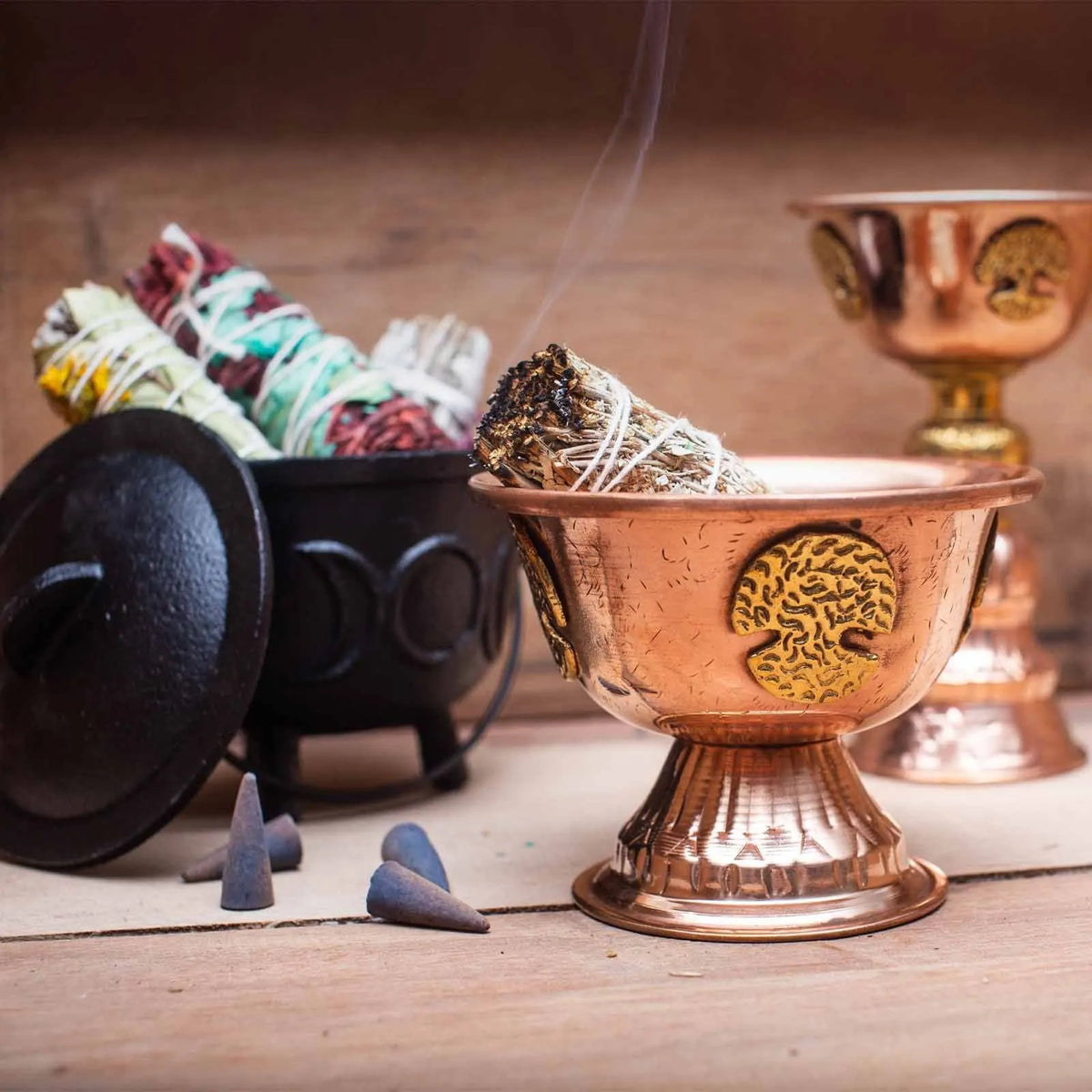 Copper Ritual Goblet with Tree of Life 