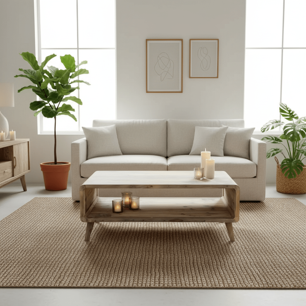 Recycled Large Wooden Coffee Table Handmade From Indonesian Fishing Boats