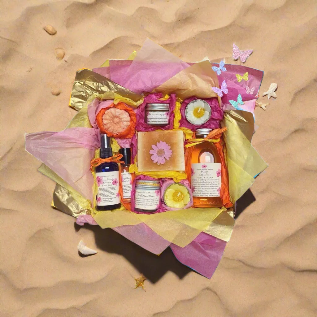 LoveHerbsOnTheHill.com Self Care Gift Set - A Big Box of Sunshine To Lift Your Spirits, Rain or Shine Health & Beauty > Personal Care > Cosmetics > Bath & Body Gift Sets emmy-jane-boutique.myshopify.com