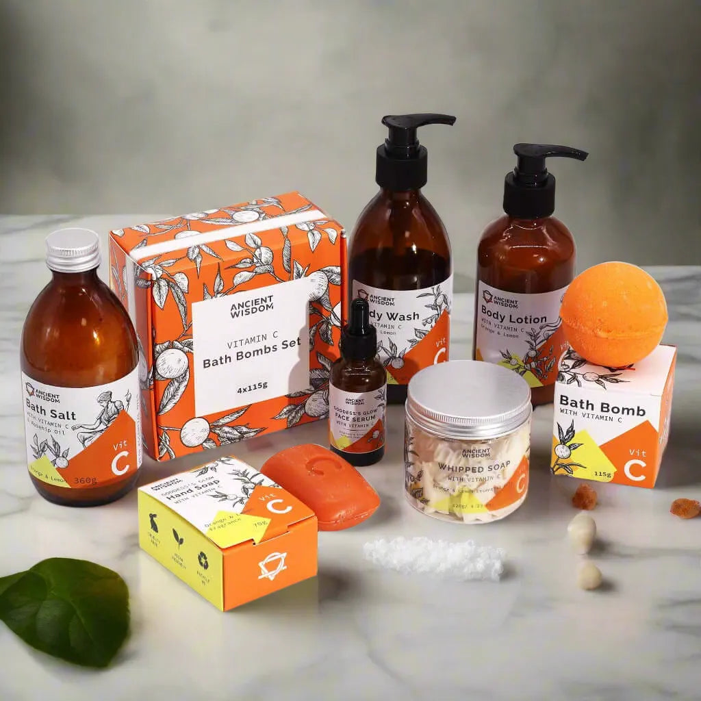 Ancient Wisdom Aromatherapy Body Wash with Vitamin C – Orange & Lemon Health & Beauty > Personal Care > Cosmetics > Bath & Body > Body Wash > Aromatherapy Hand & Body Wash > Essential Oil Body Wash emmy-jane-boutique.myshopify.com