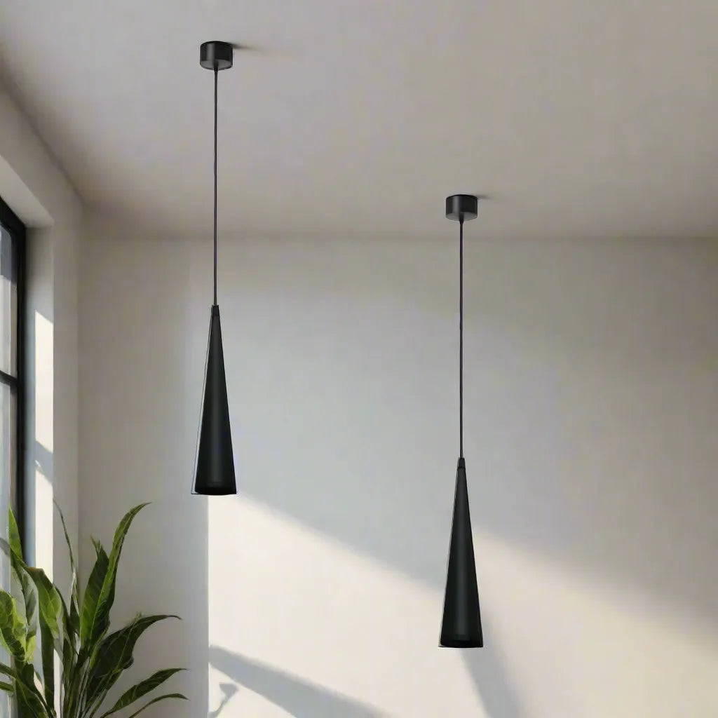 LEDSone Long Cone Pendant Light Black - Modern Tube-Style Conical Ceiling Hanging Fixture Home & Garden > Lighting > Lighting Fixtures > Ceiling Light Fixtures > Long Cone Pendant Light Black > Modern Tube-Style Conical Ceiling Hanging Fixture emmy-jane-boutique.myshopify.com