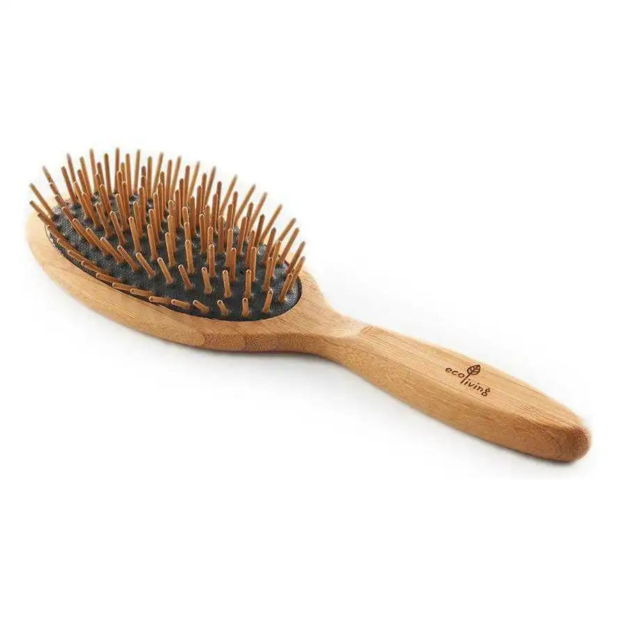 ecoLiving ecoLiving - Eco Friendly Vegan Sustainable Bamboo Wooden Hairbrush 487 - Health & Beauty > Personal Care > Hair Care > Hair Styling Tools > Combs & Brushes > Eco-Friendly Wooden Brushes emmy-jane-boutique.myshopify.com