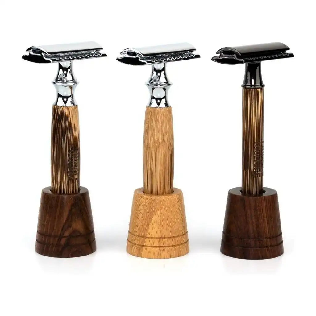 Jungle Culture Eco Bamboo Safety Razor -  Reusable Bamboo Razor & Jute Travel Bag Health & Beauty > Personal Care > Shaving & Grooming > Razors & Razor Blades > Eco-Friendly Razors > Zero Waste Razors emmy-jane-boutique.myshopify.com