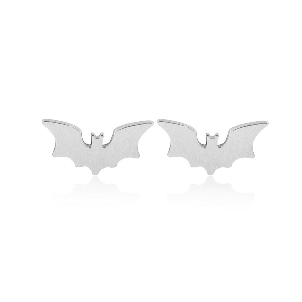 Bat Stainless Steel Stud Earrings-3