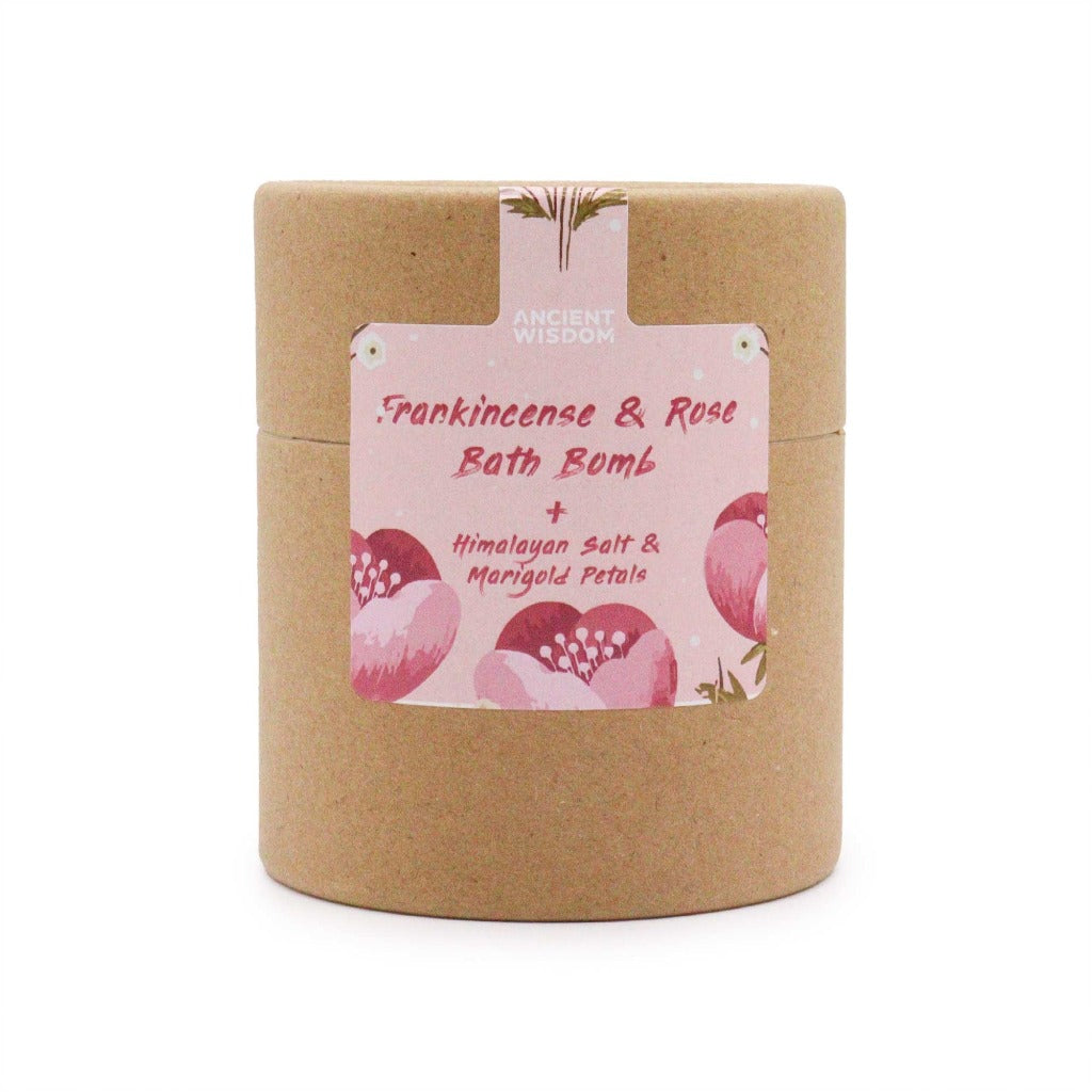 Aromatherapy Bath Bomb Gift - Himalayan Bath Salt Flowers & Essential Oils. Aromatherapy Sets – This set features a Bath Bomb, Himalayan Bath Salt, and charming Flower Petals, neatly packaged in an eco-friendly cardboard tube.