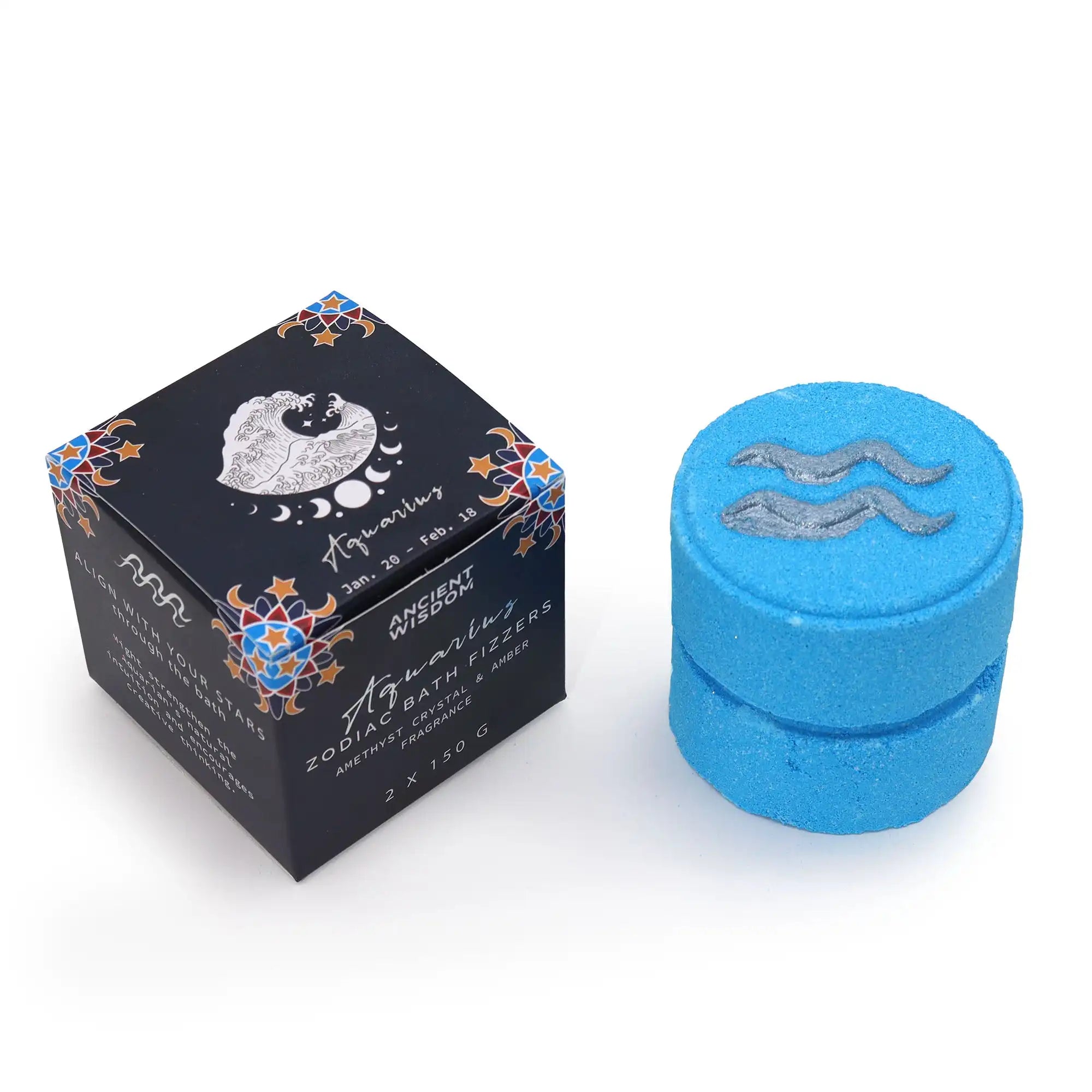 Ancient Wisdom Bath Fizzers Zodiac Horoscope Bathbombs 2 Pack Vegan Friendly Health & Beauty > Personal Care > Cosmetics > Bath & Body > Bath Additives > Bath Fizzers Zodiac Bath Fizzers > Horoscope Bathbombs 2 Pack > Vegan Friendly Bath Bombs emmy-jane-boutique.myshopify.com