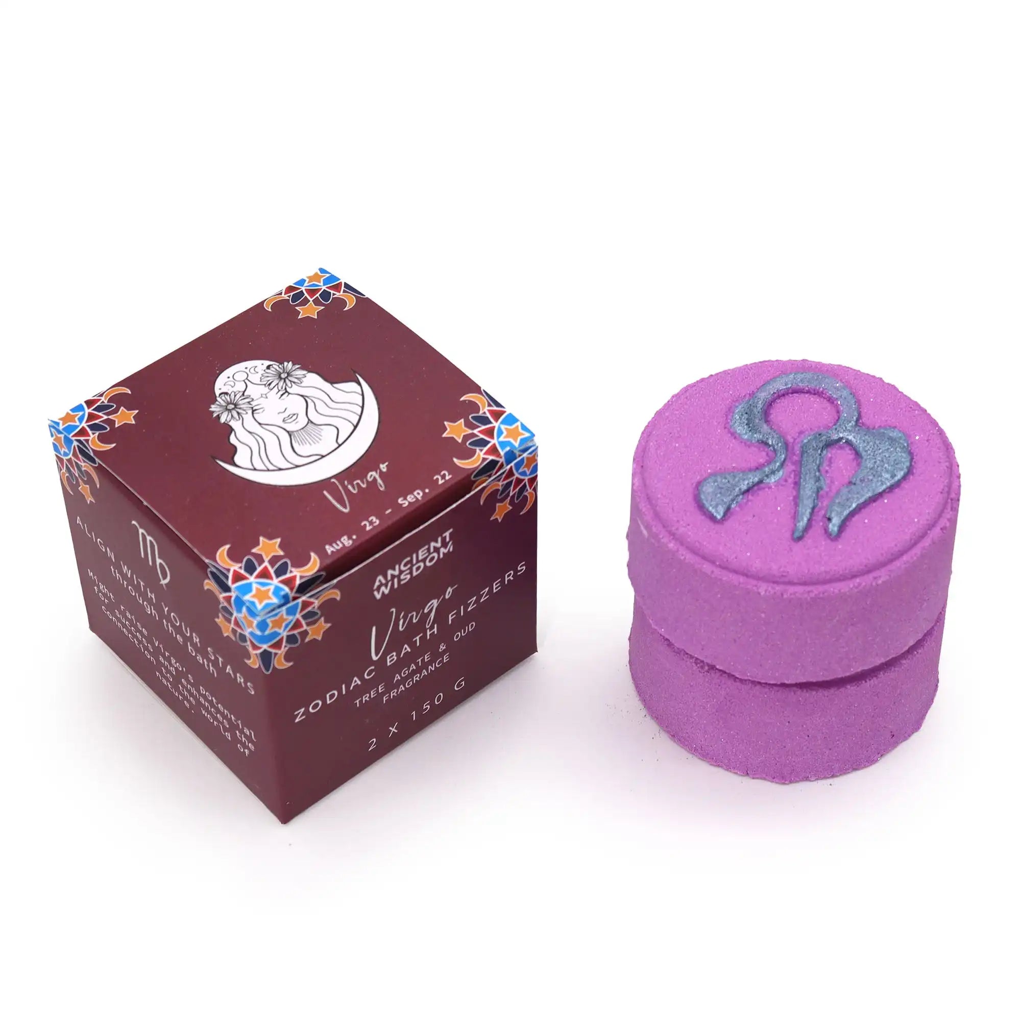Ancient Wisdom Bath Fizzers Zodiac Horoscope Bathbombs 2 Pack Vegan Friendly Health & Beauty > Personal Care > Cosmetics > Bath & Body > Bath Additives > Bath Fizzers Zodiac Bath Fizzers > Horoscope Bathbombs 2 Pack > Vegan Friendly Bath Bombs emmy-jane-boutique.myshopify.com