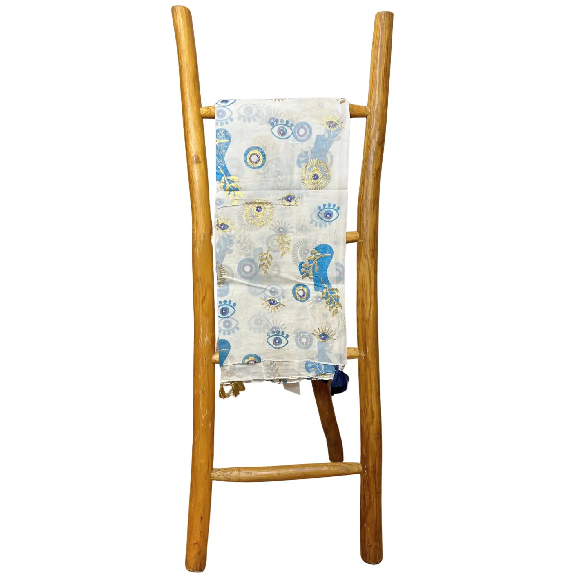 Ancient Wisdom Hand-Painted Cotton Scarf Sarong - Versatile Pario Beach Cover-Up Clothing & Accessories > Clothing Accessories > Scarves & Snoods > Scarves > Cotton Scarves > Hand Painted Scarves > Pario Scarf > Sarongs > Beach Cover Ups emmy-jane-boutique.myshopify.com