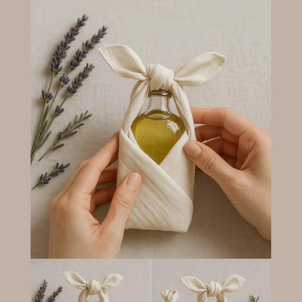 Furoshiki Fabric Gift Wrap Eco Friendly Reusable Wrap