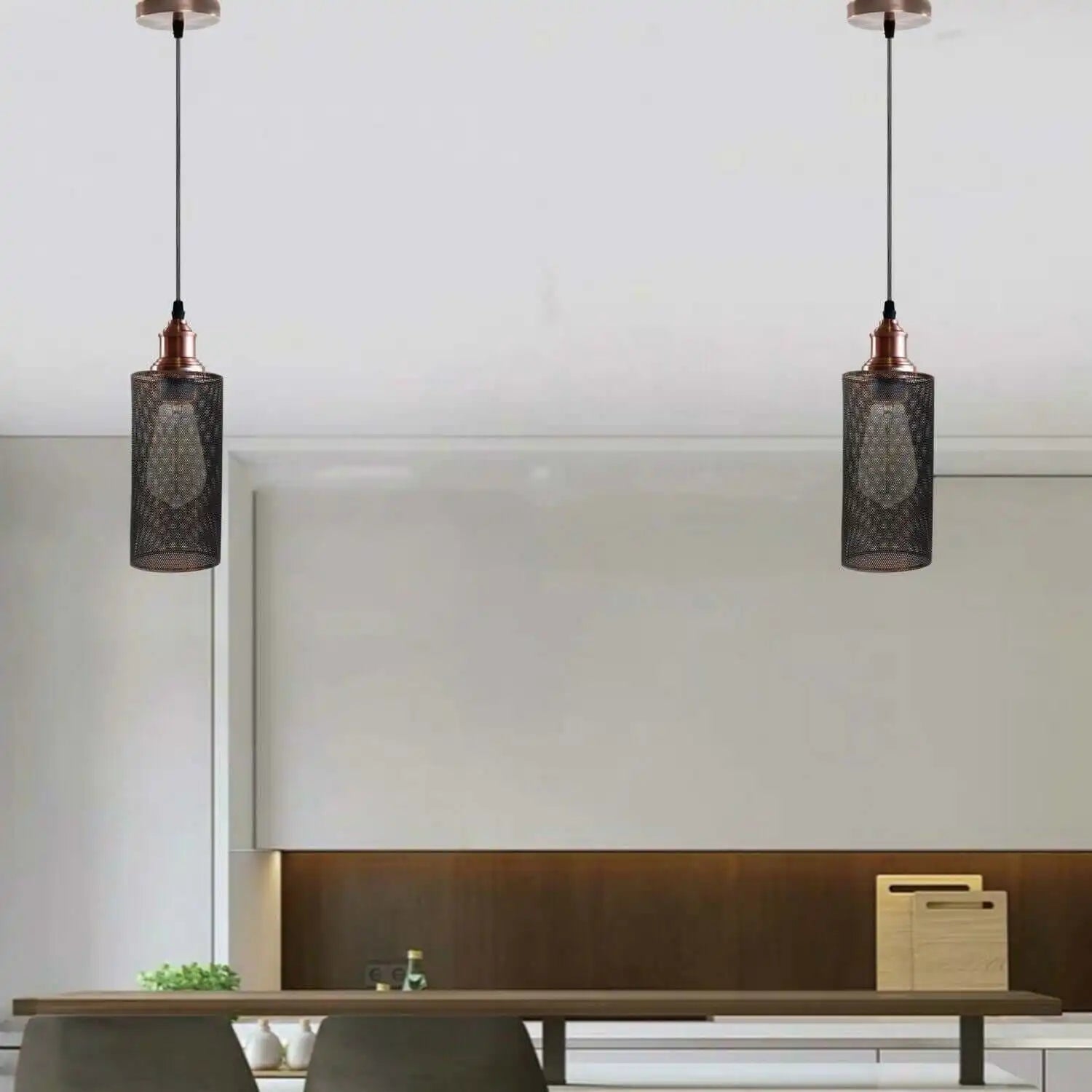 LEDSone Modern Metal Cage Pendant Light with Adjustable Cable Home & Garden > Lighting > Lighting Fixtures > Ceiling Light Fixtures > Ceiling Lights > Metal Ceiling Lights > Pendant Lights emmy-jane-boutique.myshopify.com