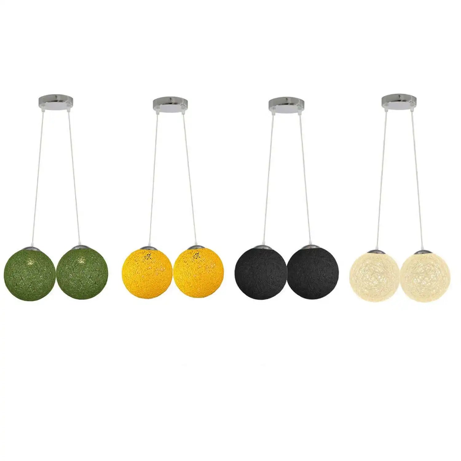 LEDSone Rattan Wicker Globe Pendant Light - 7 Colours Home & Garden > Lighting > Lighting Fixtures > Ceiling Light Fixtures > Bamboo Ceiling Lights > Rattan Ceiling Lights > Pendant Lights > Bamboo Lights emmy-jane-boutique.myshopify.com