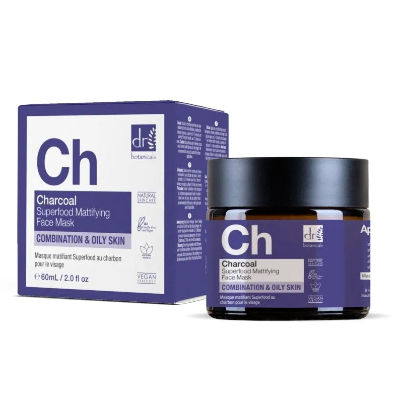 Dr Botanicals Dr Botanicals Charcoal Superfood Mattifying Face Mask 60ml Health & Beauty > Personal Care > Cosmetics > Skin Care > Skin Care Masks & Peels > Natural Face Masks > Dr Botanicals Charcoal Superfood Mattifying Face Mask emmy-jane-boutique.myshopify.com
