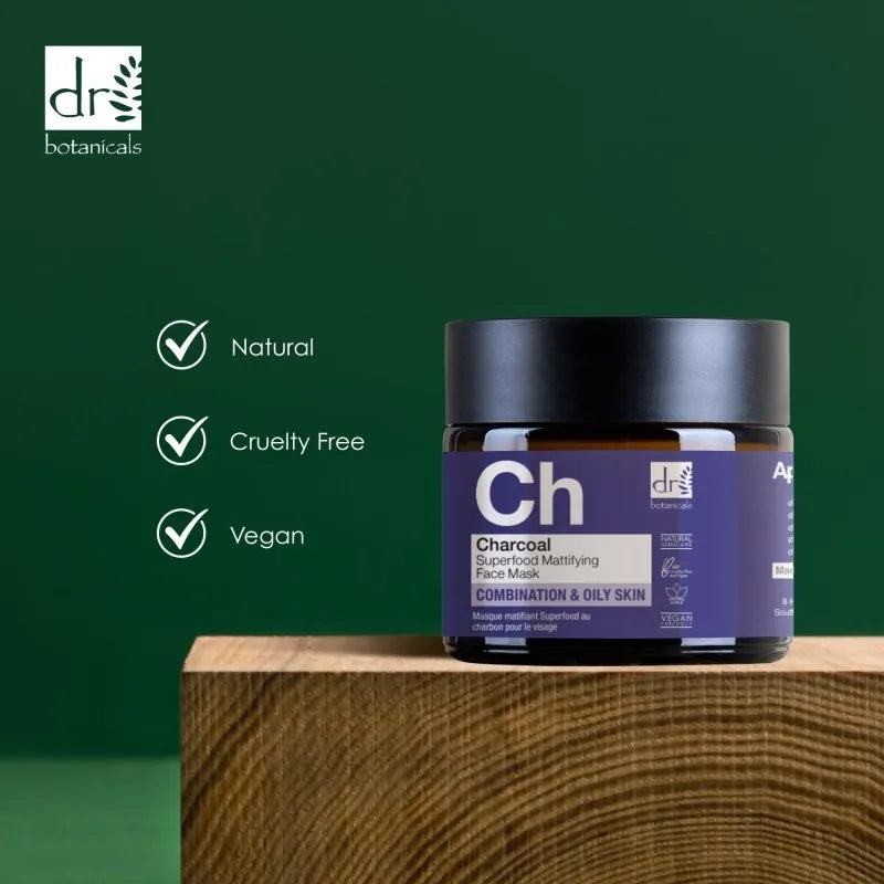 Dr Botanicals Dr Botanicals Charcoal Superfood Mattifying Face Mask 60ml Health & Beauty > Personal Care > Cosmetics > Skin Care > Skin Care Masks & Peels > Natural Face Masks > Dr Botanicals Charcoal Superfood Mattifying Face Mask emmy-jane-boutique.myshopify.com