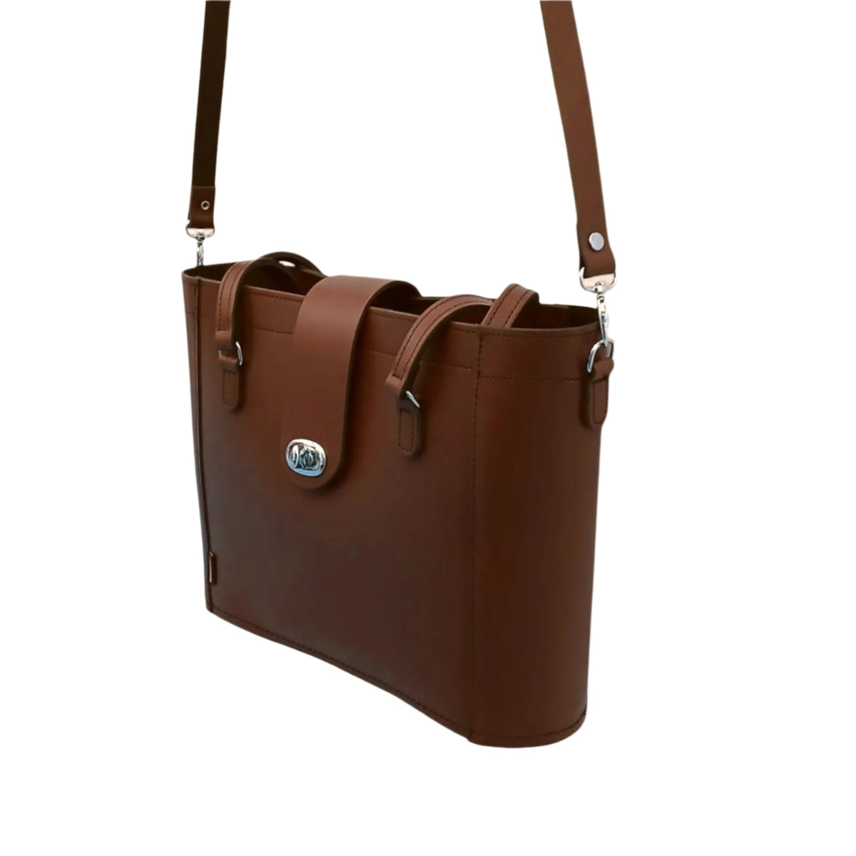 leather crossbody shopper bag