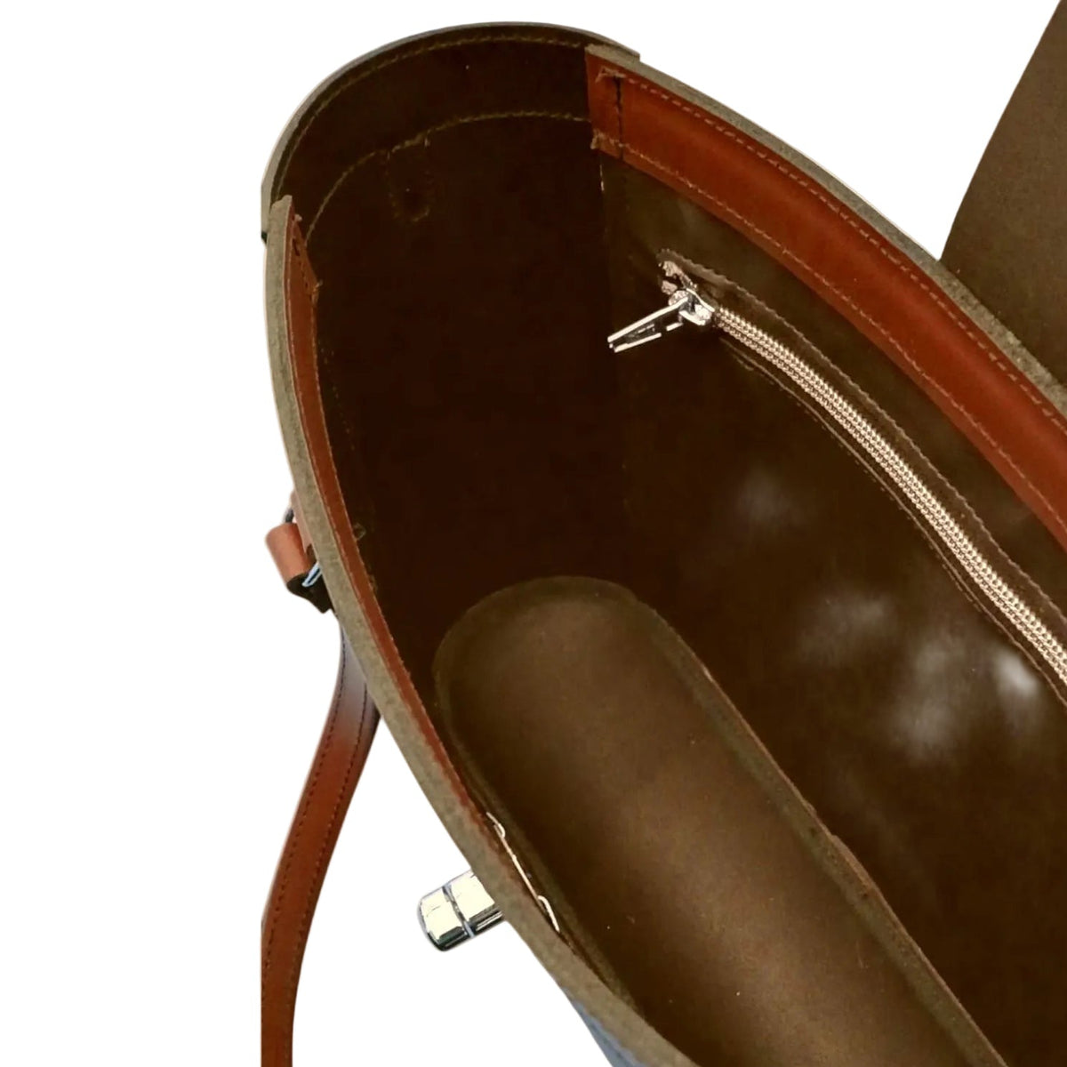 mini leather tote bag