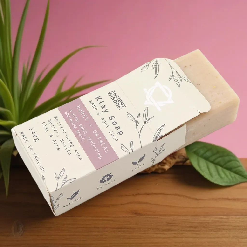 Natural Clay Soaps with Essential Oils - Vegan-Friendly