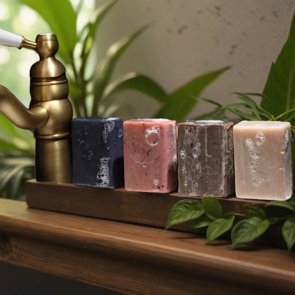 Natural Clay Soaps with Essential Oils - Vegan-Friendly