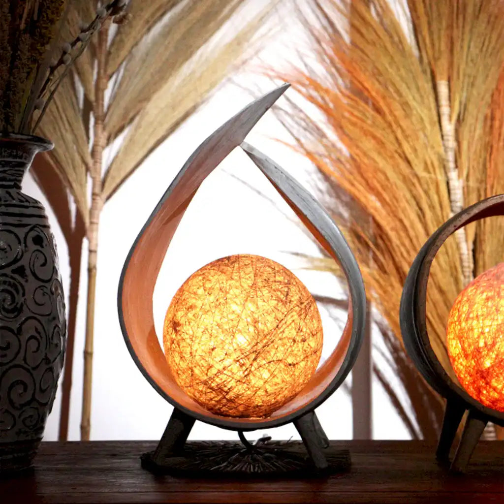 Ancient Wisdom Natural Coconut Lamps Handmade In Indonesia- 6 Great Styles Home & Garden > Lighting > Lamps > Handmade Indonesian Natural Coconut Lamps emmy-jane-boutique.myshopify.com