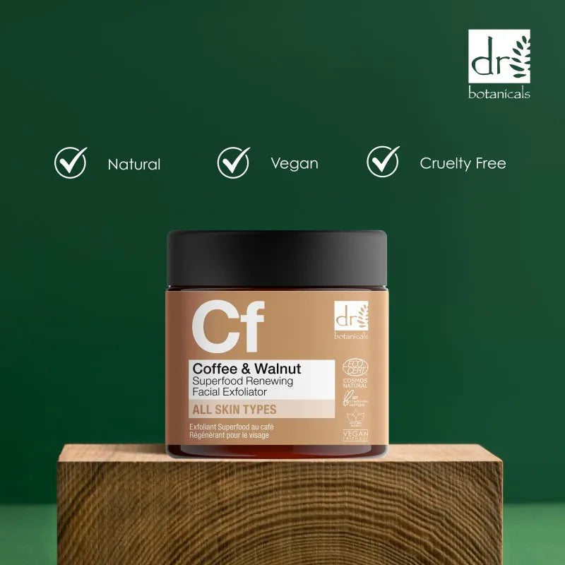 Dr Botanicals Dr Botanicals Coffee Superfood Renewing Facial Exfoliator 60ml Health & Beauty > Personal Care > Cosmetics > Skincare > Facial Cleansers > Plant Based Cleansers > Natural Cleansers > Dr Botanicals Coffee Superfood Renewing Facial Exfoliator emmy-jane-boutique.myshopify.com