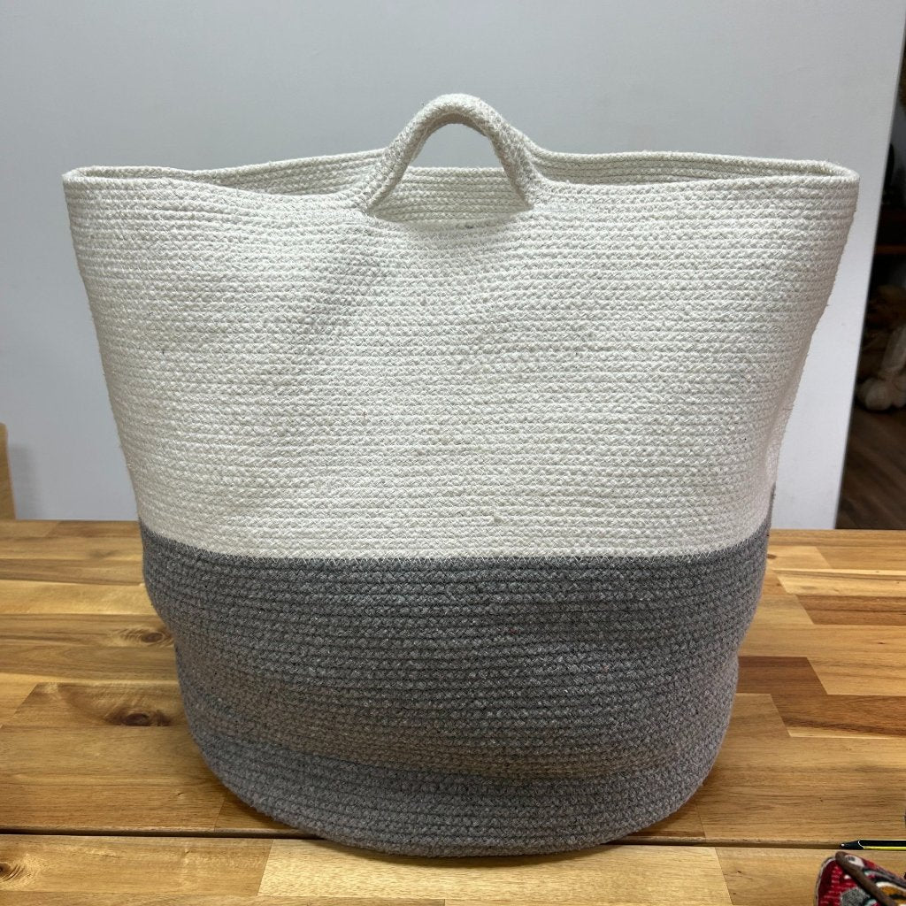 Eco-Friendly Large Storage Basket - Cotton Rope 45x40cm