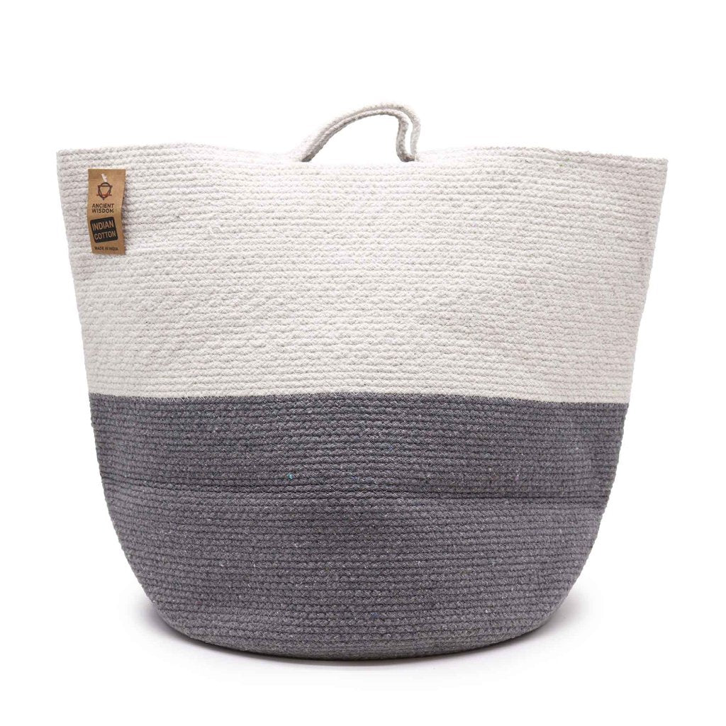 Eco-Friendly Large Storage Basket - Cotton Rope 45x40cm