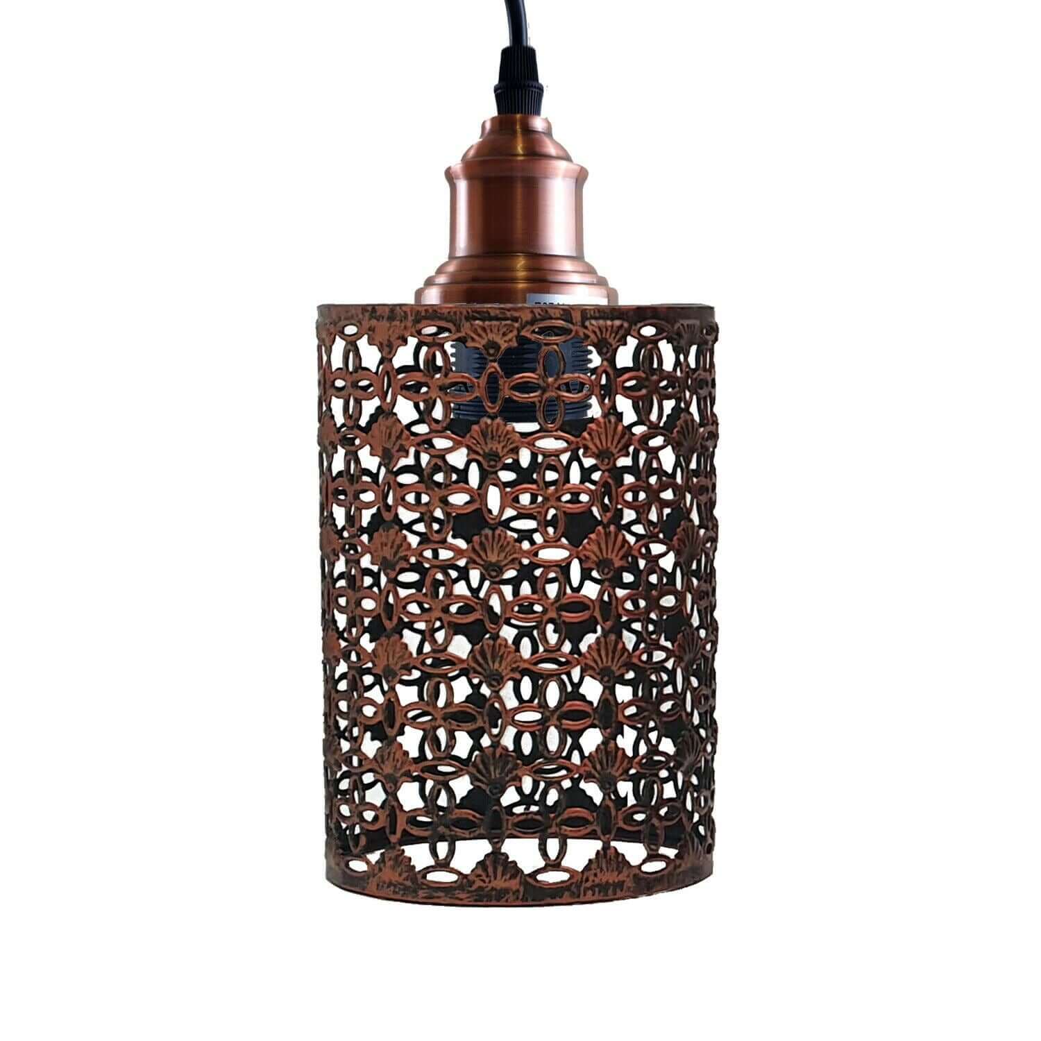 Modern Metal Cage Ceiling Lamp Shade Pendant Light with 95cm Adjustable Cable~1308-2