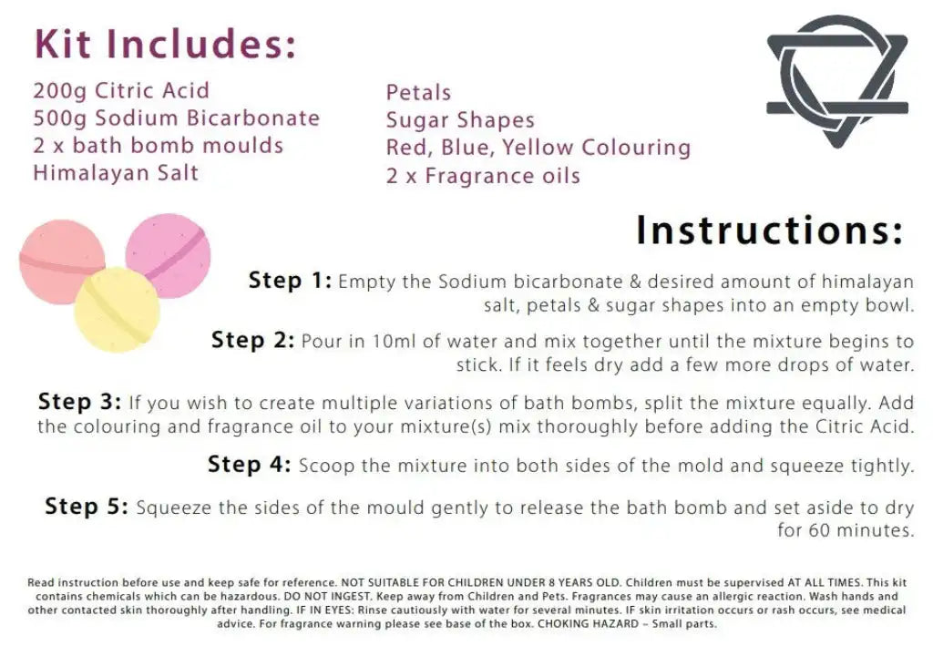 Ancient Wisdom Bath Bomb Kit - Make Your Own Bath Bombs Set - DIY Bath Bomb Gift Set Arts & Entertainment > Hobbies & Creative Arts > Arts & Crafts > Art & Craft Kits > Make Your Own Bath Bomb Kits emmy-jane-boutique.myshopify.com