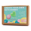 Bath Bomb Kit - Make Your Own Bath Bombs Set - DIY Bath Bomb Gift Set. Made in England, this kit is designed to awaken your senses and elevate the bath time experience. With this fun and exciting kit, you can create up to 10 bath bombs and experiment with various aroma combinations provided in the kit