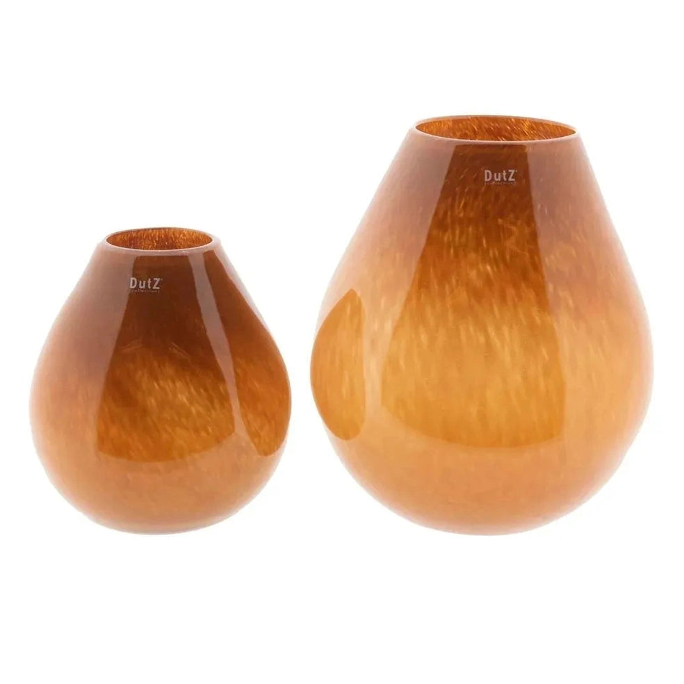Lowlands Design Hand Blown Vase DRUBA - Rusted Orange Brown by DutZ Home & Garden > Decor > Vases > Glass Vases > Rust Brown Vases emmy-jane-boutique.myshopify.com