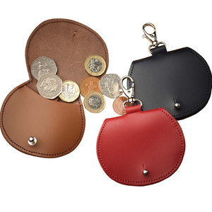 Handmade Bag Charms - Mini Saddle Bag Coin Purse Charm - Navy Blue