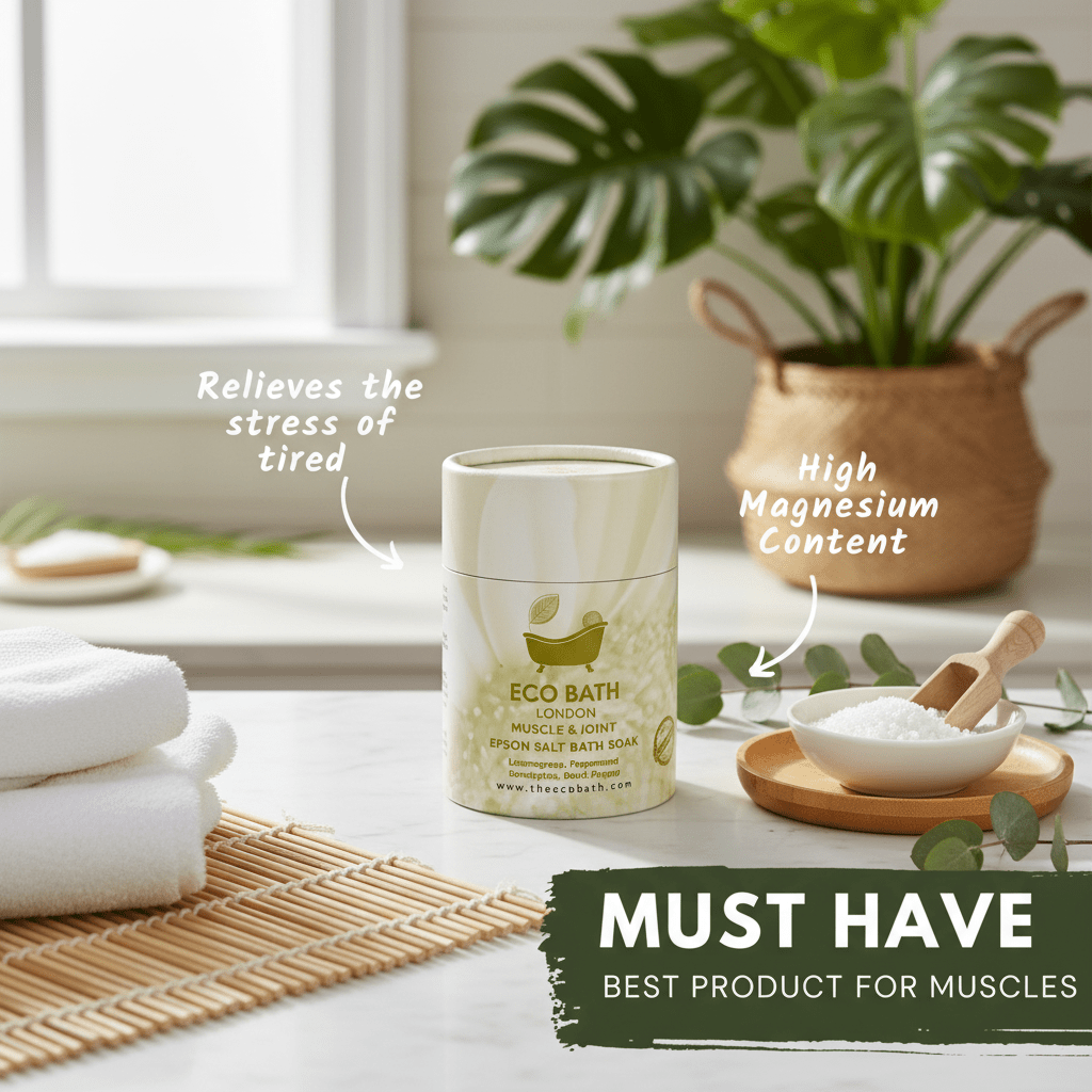 Epsom Salt Bath Soak Gift Set for Relaxation and Detox