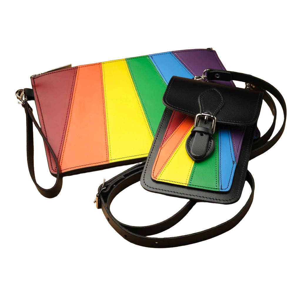 Handmade Leather Mobile Phone Pouch Plus - Pride