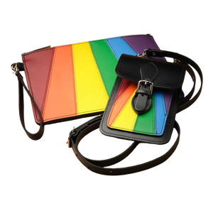 Handmade Leather Mobile Phone Pouch Plus - Pride