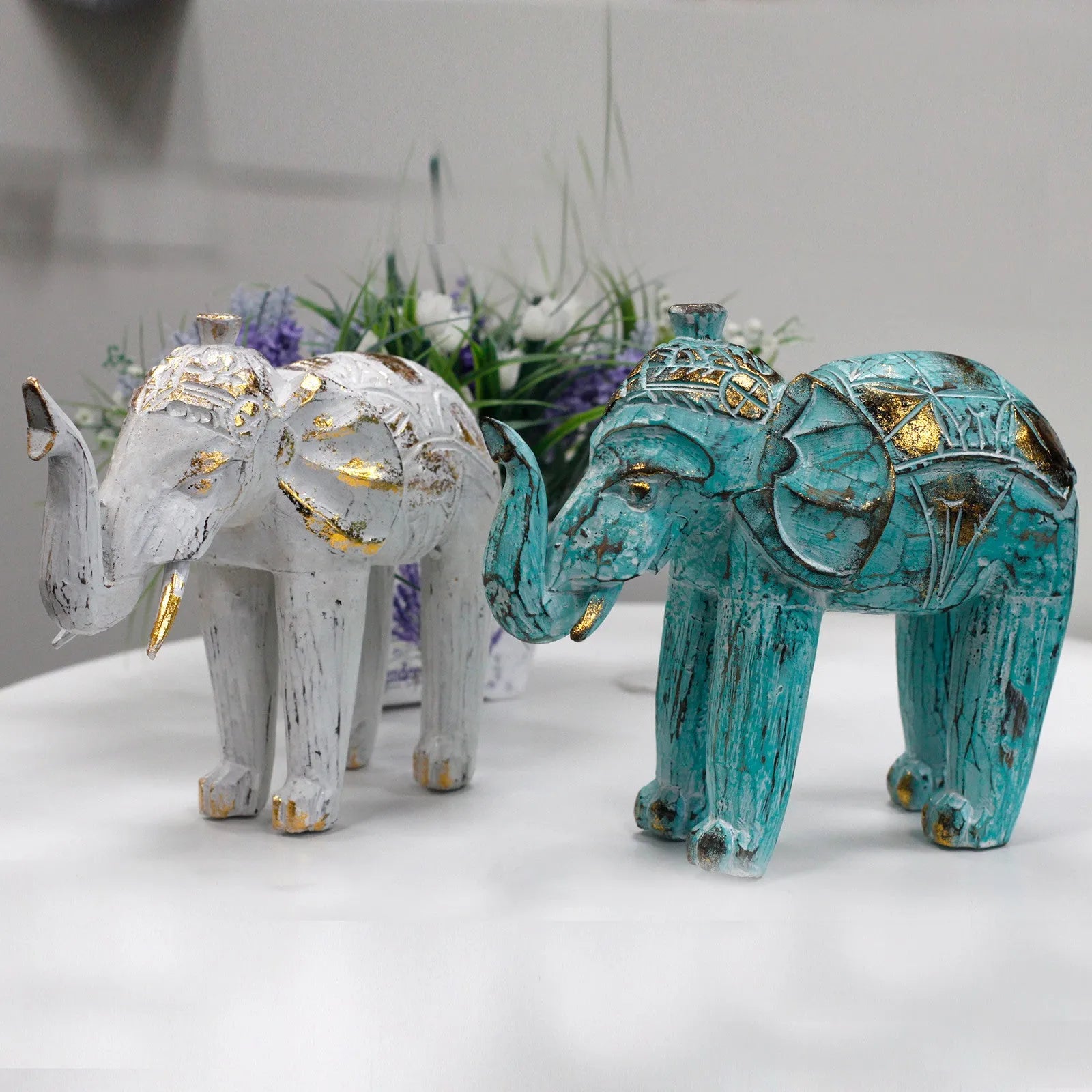Ancient Wisdom Wooden Elephant Figures - Sustainably Sourced & Fairly Traded Home & Garden > Decor > Artwork > Sculptures & Statues > Elephant Decor > Wooden Elephant Figures > Sustainably Sourced & Fairly Traded Elephant Figures emmy-jane-boutique.myshopify.com