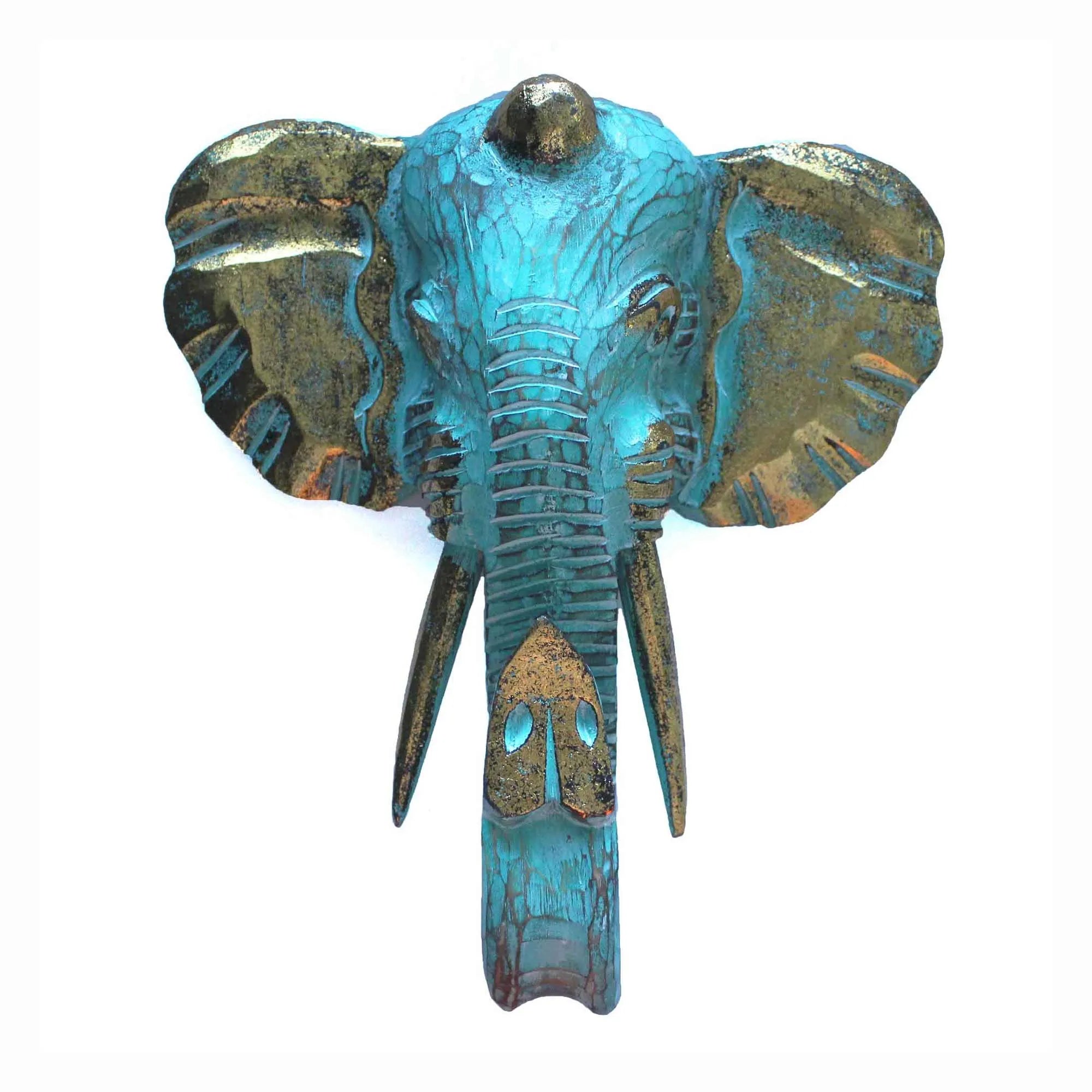 Ancient Wisdom Elephant Wall Decor - Wooden Carved Decorative Large Elephant Head Home & Garden > Decor > Artwork > Sculptures & Statues > Elephant Wall Decor > Wooden Carved Decorative Large Elephant Head emmy-jane-boutique.myshopify.com