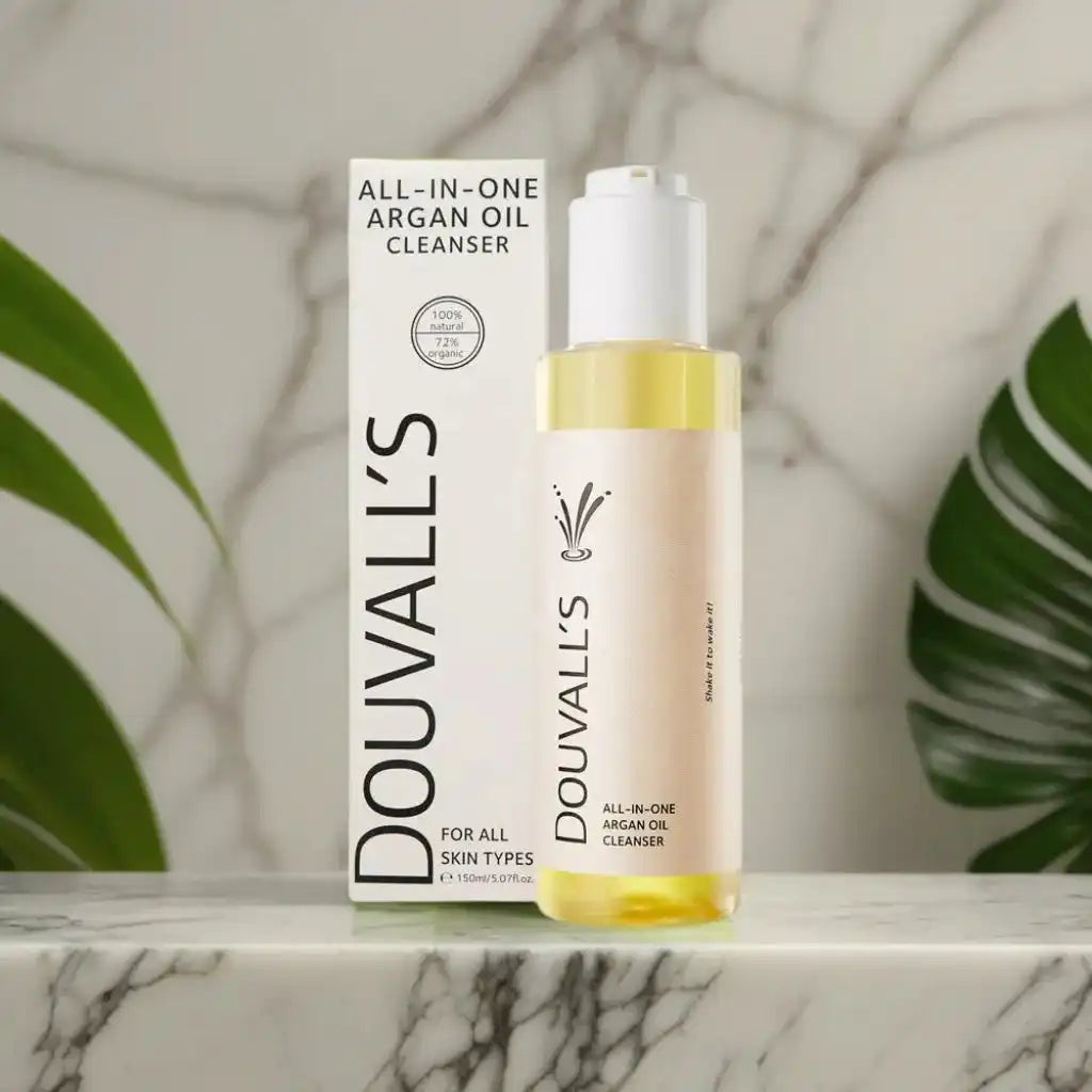 Douvalls Beauty Organic Argan Oil Cleanser - All-In-One Plant Based 100% Natural & Eco-Friendly Health & Beauty > Personal Care > Cosmetics > Skincare > Facial Cleansers > All-in-one Argan Oil Cleanser > Plant Based Cleansers > 100% Natural Cleansers > Eco-Friendly Cleansers emmy-jane-boutique.myshopify.com