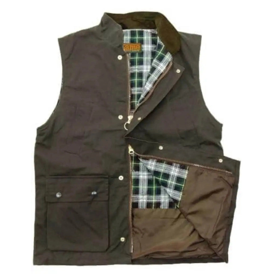 Game Wax Gilet - Game Classic Apparel & Accessories > Clothing > Outerwear > Coats & Jackets > Wax Jackets > Game Gilets > Mens Waxed Cotton Gilets emmy-jane-boutique.myshopify.com