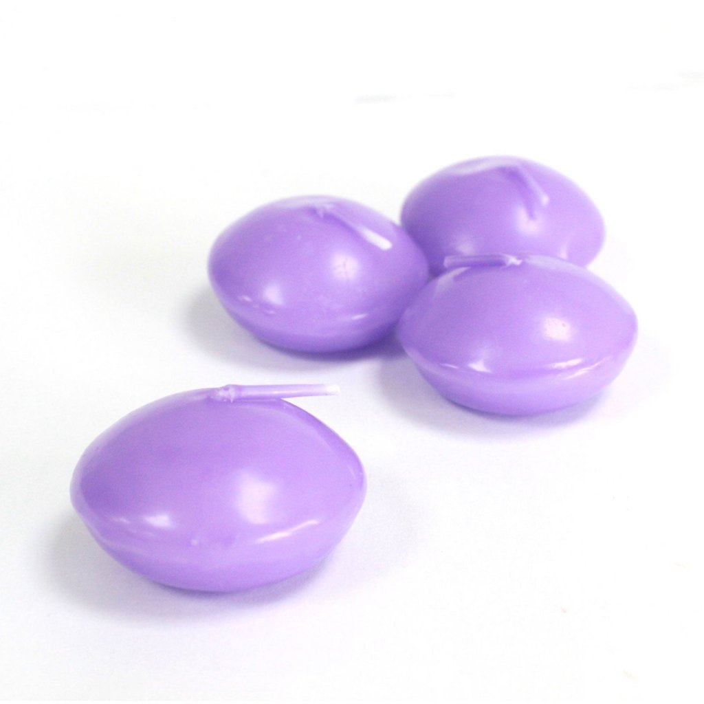 Floating Candles Ivory, Pink and Purple - 2 Sizes