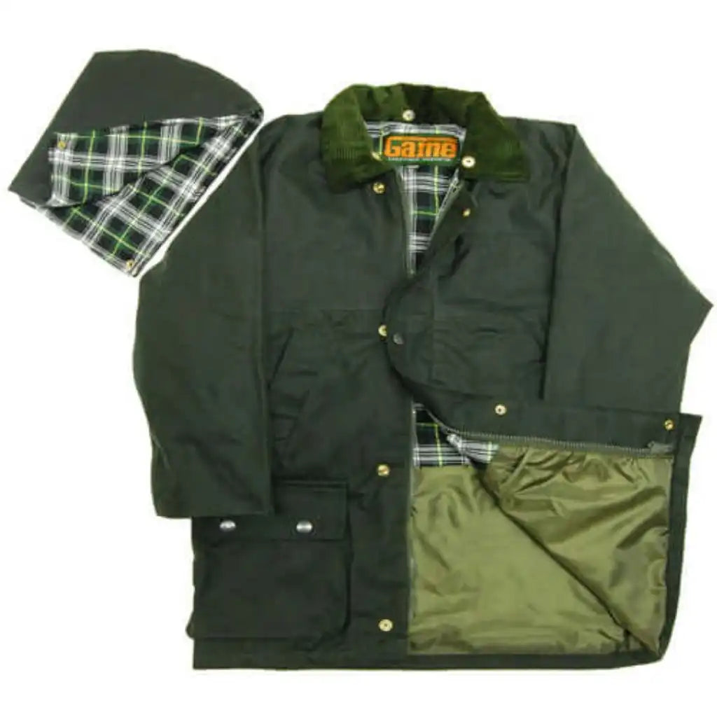 Game Childrens Quilted Wax Jacket - Game Apparel & Accessories > Clothing > Outerwear > Coats & Jackets > Wax Jacket > Game Jacket > Childrens Waxed Cotton Coat emmy-jane-boutique.myshopify.com
