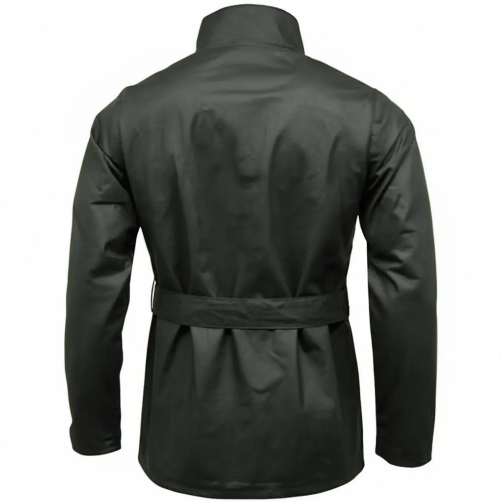 Game Motorcycle Wax Jacket - Game Continental Apparel & Accessories > Clothing > Outerwear > Coats & Jackets > Quilted Wax Jacket > Game Continental Jacket > Mens Waxed Cotton Coat emmy-jane-boutique.myshopify.com