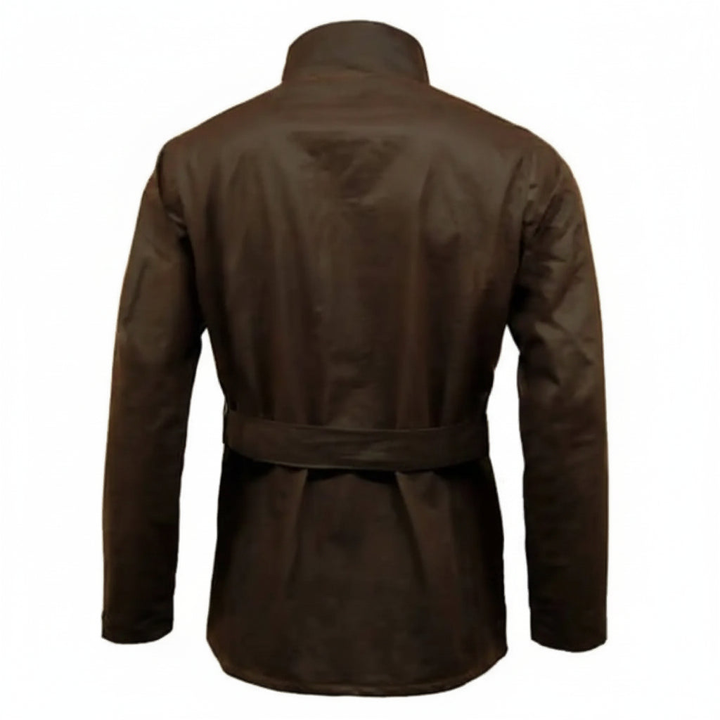 Game Motorcycle Wax Jacket - Game Continental Apparel & Accessories > Clothing > Outerwear > Coats & Jackets > Quilted Wax Jacket > Game Continental Jacket > Mens Waxed Cotton Coat emmy-jane-boutique.myshopify.com