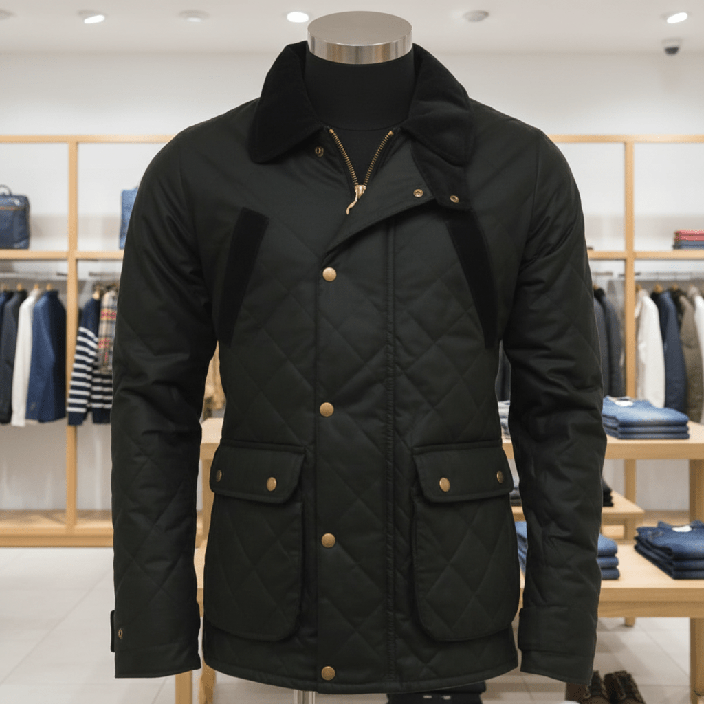 Quilted Wax Jacket - Game Oxford