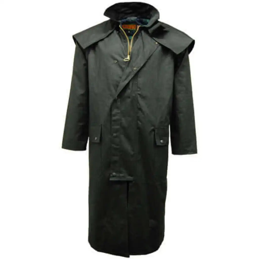 Game Long Wax Cape Coat - Game Waxed Stockman Jacket Apparel & Accessories > Clothing > Outerwear > Coats & Jackets > Long Cape Coat > Game Wax Stockman Jacket emmy-jane-boutique.myshopify.com