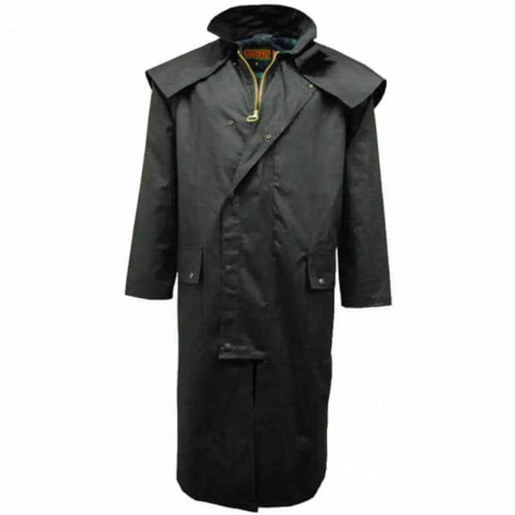 Game Long Wax Cape Coat - Game Waxed Stockman Jacket Apparel & Accessories > Clothing > Outerwear > Coats & Jackets > Long Cape Coat > Game Wax Stockman Jacket emmy-jane-boutique.myshopify.com