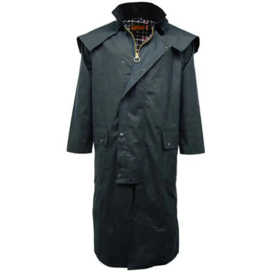 Game Long Wax Cape Coat - Game Waxed Stockman Jacket Apparel & Accessories > Clothing > Outerwear > Coats & Jackets > Long Cape Coat > Game Wax Stockman Jacket emmy-jane-boutique.myshopify.com
