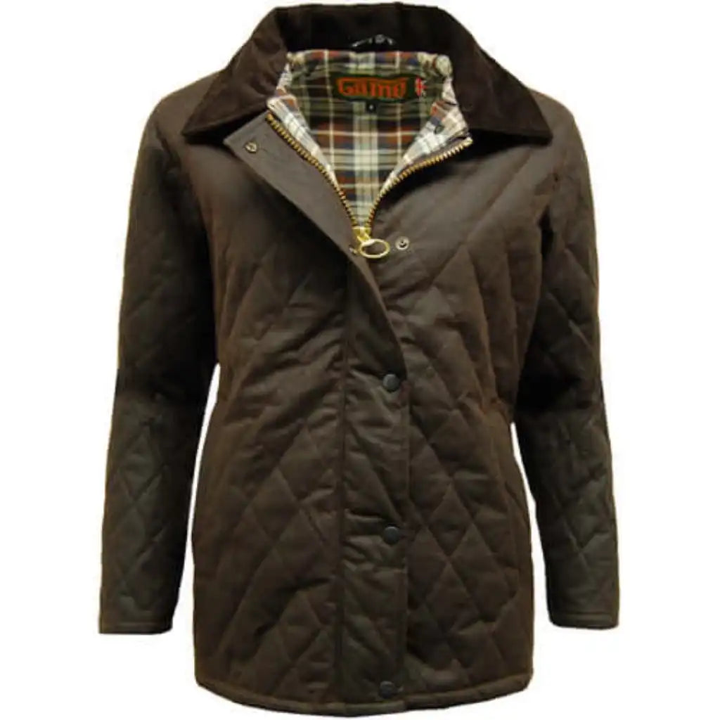 Game Quilted Wax Jacket - Game Zara Apparel & Accessories > Clothing > Outerwear > Coats & Jackets > Quilted Wax Jacket > Game Zara Jacket > Womens Waxed Cotton Coat emmy-jane-boutique.myshopify.com