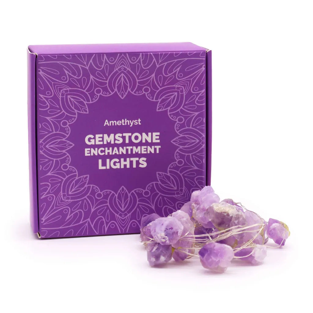 Ancient Wisdom Gemstone Lights - Crystal Fairy Lights - Quartz Jade Amethyst & Celestite Home & Garden > Lighting > Light Ropes & Strings > Gemstone Lights emmy-jane-boutique.myshopify.com