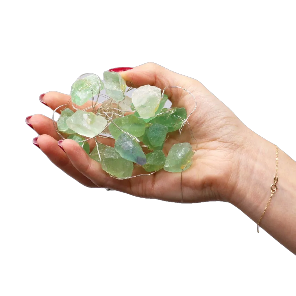 Ancient Wisdom Gemstone Lights - Crystal Fairy Lights - Quartz Jade Amethyst & Celestite Home & Garden > Lighting > Light Ropes & Strings > Gemstone Lights emmy-jane-boutique.myshopify.com